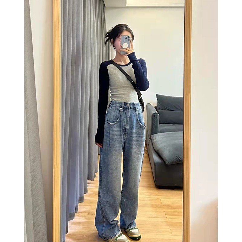 T Shirt Tight Fit - 女性のショートハイウエストニット長袖Tシャツタイトフィットベースシャツインナーウェア秋のファッション韓国スタイルトップ