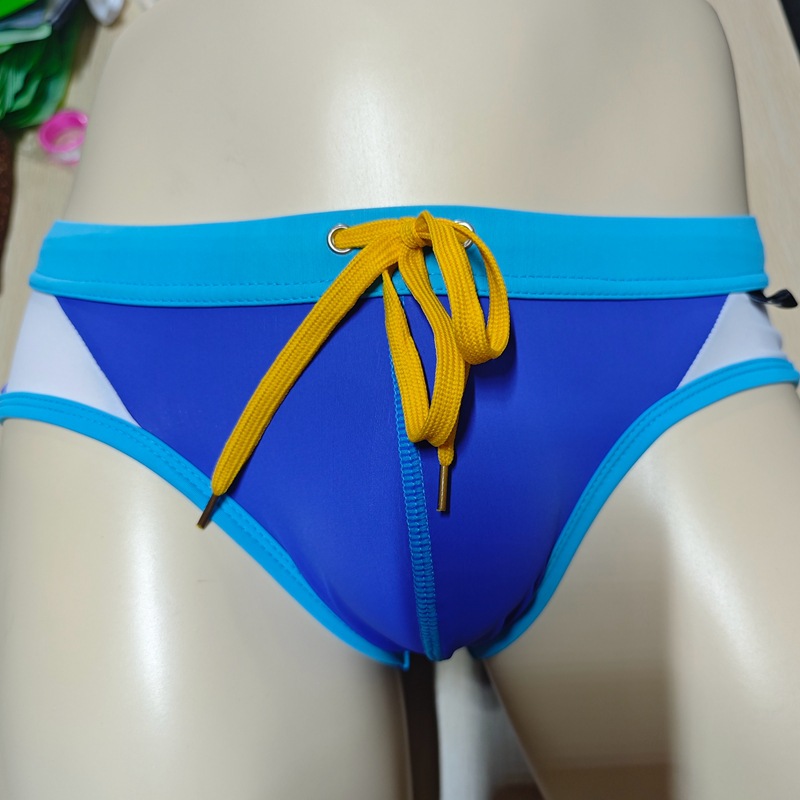 Trunk Breathable Men - ファッションカラーマッチングメンズシーサイド水泳パンツ下着シンプルなファッション通気性メンズパンツ D5090