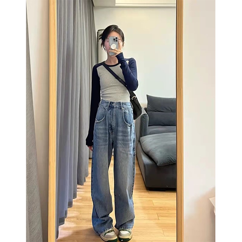 女性のショートハイウエストニット長袖Tシャツタイトフィットベ - T Shirt Tight Fit のレビューと価格