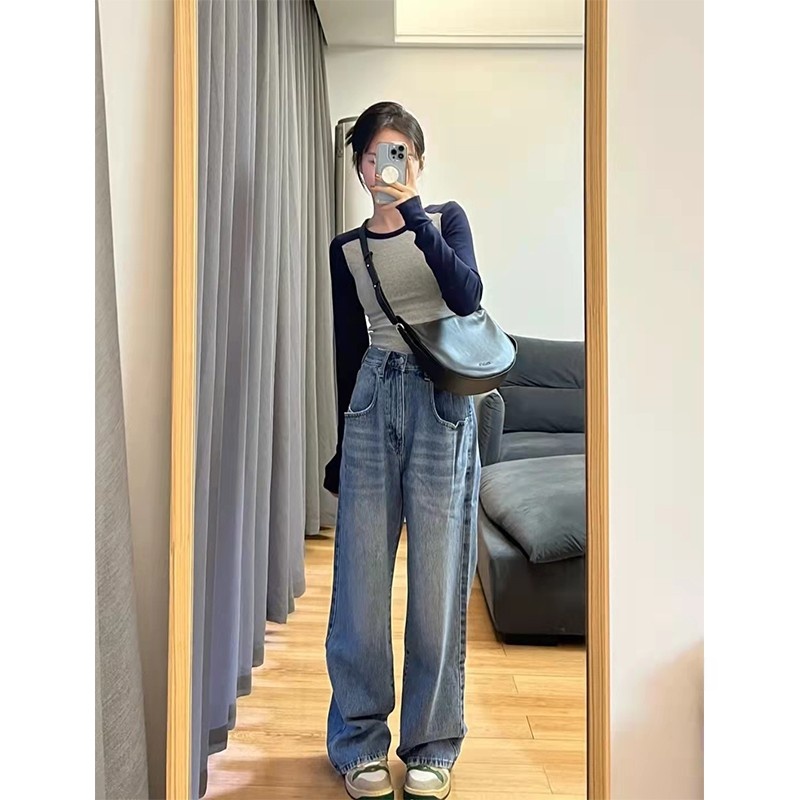 女性のショートハイウエストニット長袖Tシャツタイトフィットベ - T Shirt Tight Fit のレビューと価格