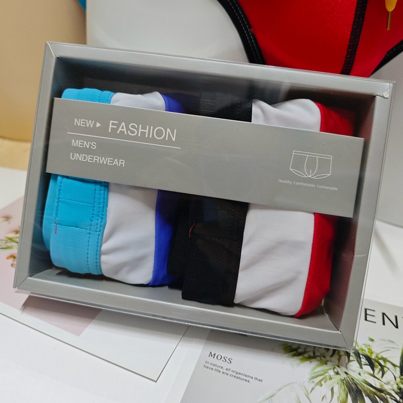 ファッションカラーマッチングメンズシーサイド水泳パンツ下着シ - Trunk Breathable Men のレビューと価格
