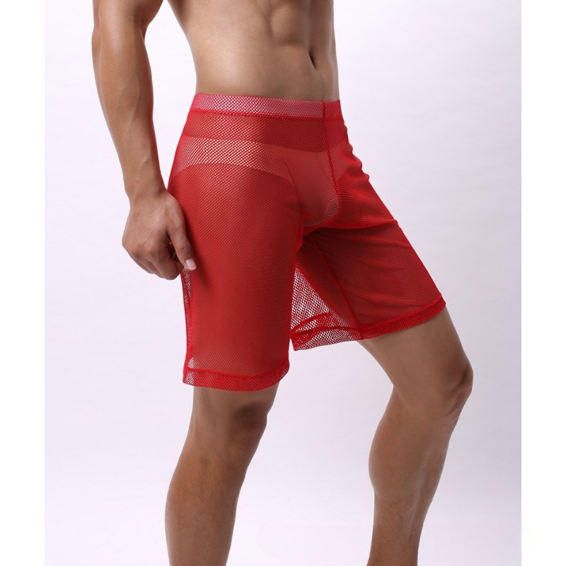 ローライズメッシュエロ下着男性通気性男性ボクサーパンツ透明水 - Trunk Breathable Men のレビューと価格