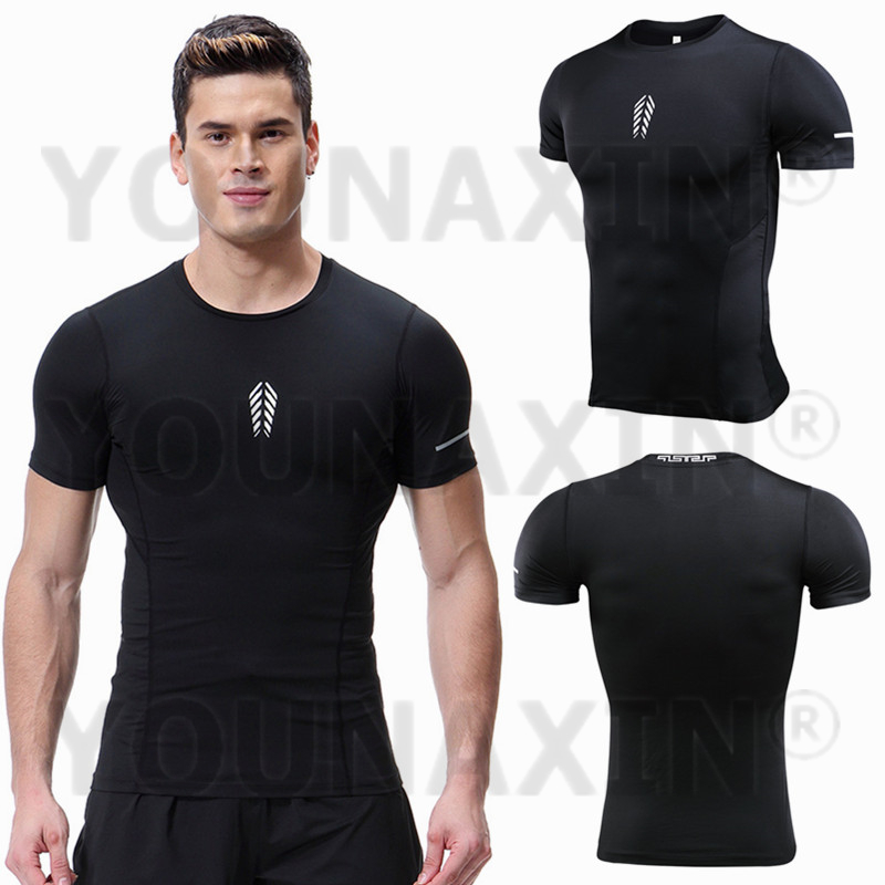 メンズ半袖Tシャツ ジム ランニング フィットネス トレーニ - T Shirt Tight Fit のレビューと価格
