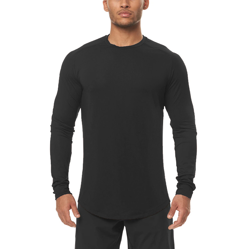 高弾性メンズフィットネススポーツウェア秋長袖タイトランニング - T Shirt Tight Fit のレビューと価格