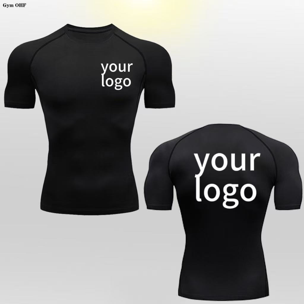 メンズTシャツ ロゴカスタム 半袖 通気性 速乾性 タイトフ - T Shirt Tight Fit のレビューと価格